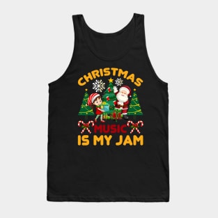 Christmas Music Funny Ugly Xmas Ugly Christmas Tank Top